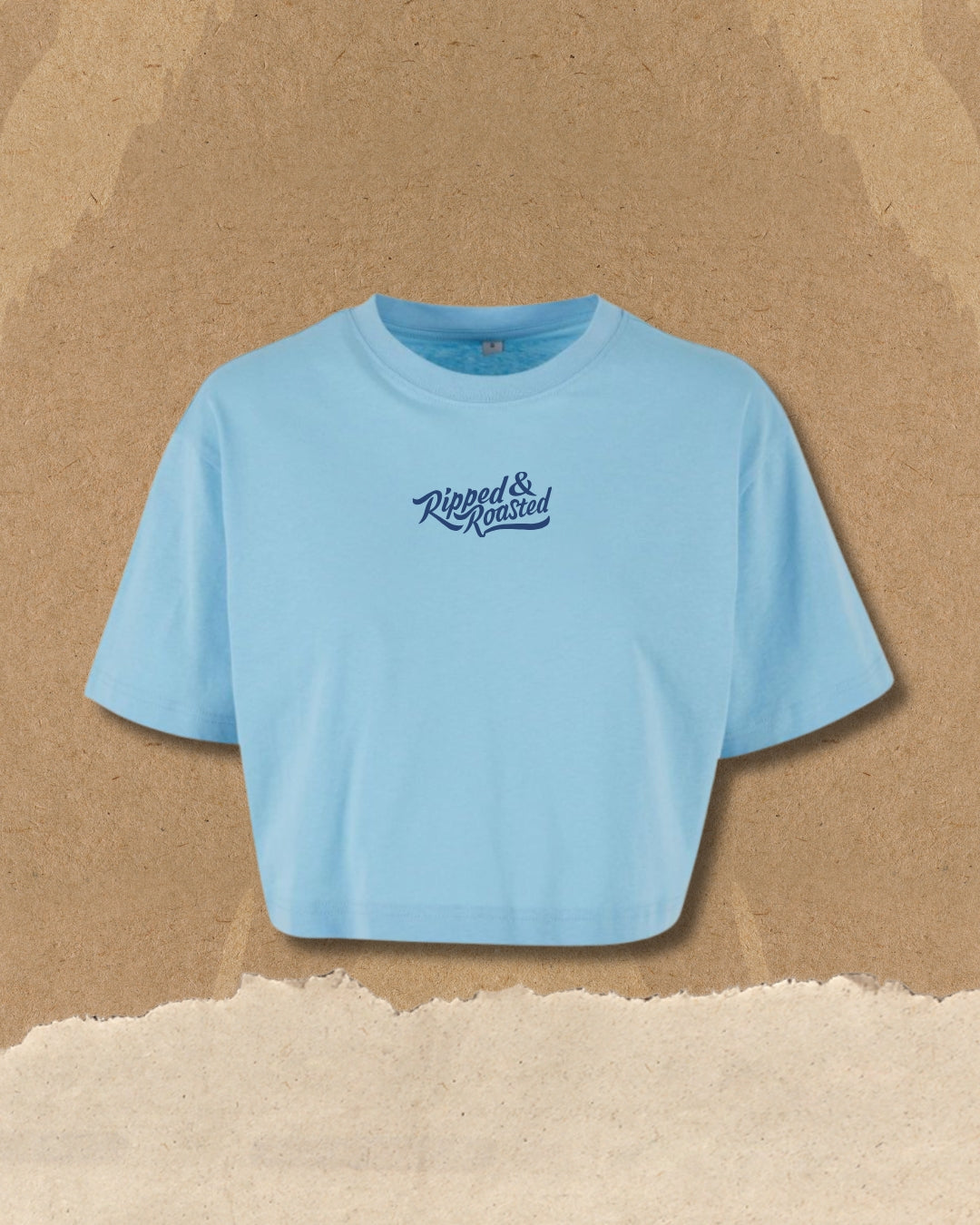 ANTI CARDIO CLUB Crop Top Azurblau