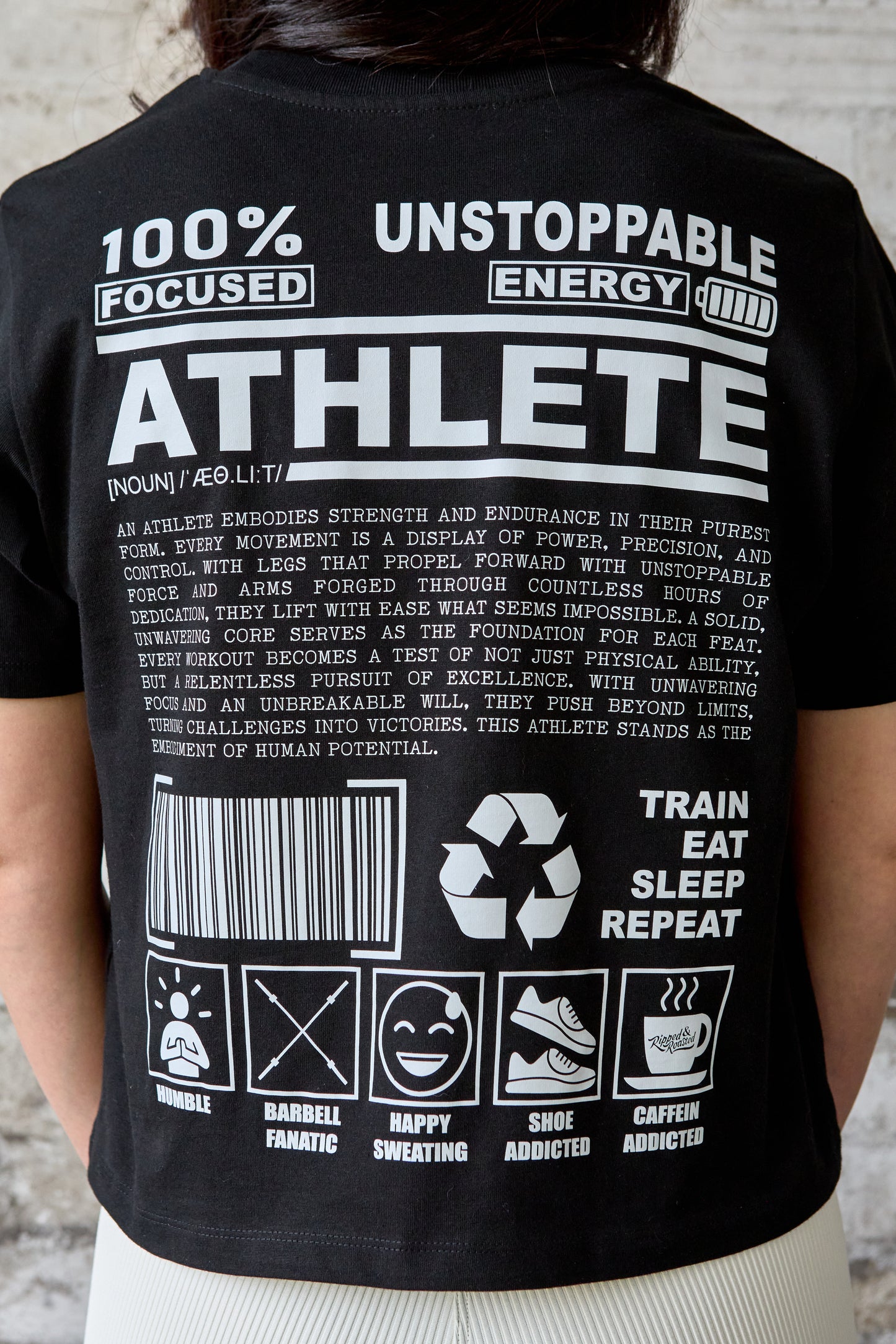 Heavy Cropped Top "Unstoppable"