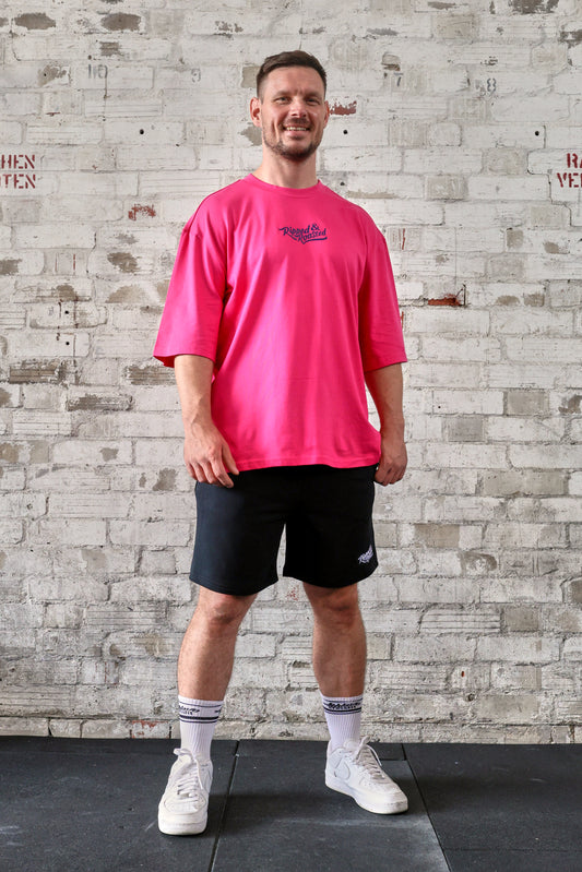 ANTI CARDIO CLUB Oversized Sleeve Shirt Pink