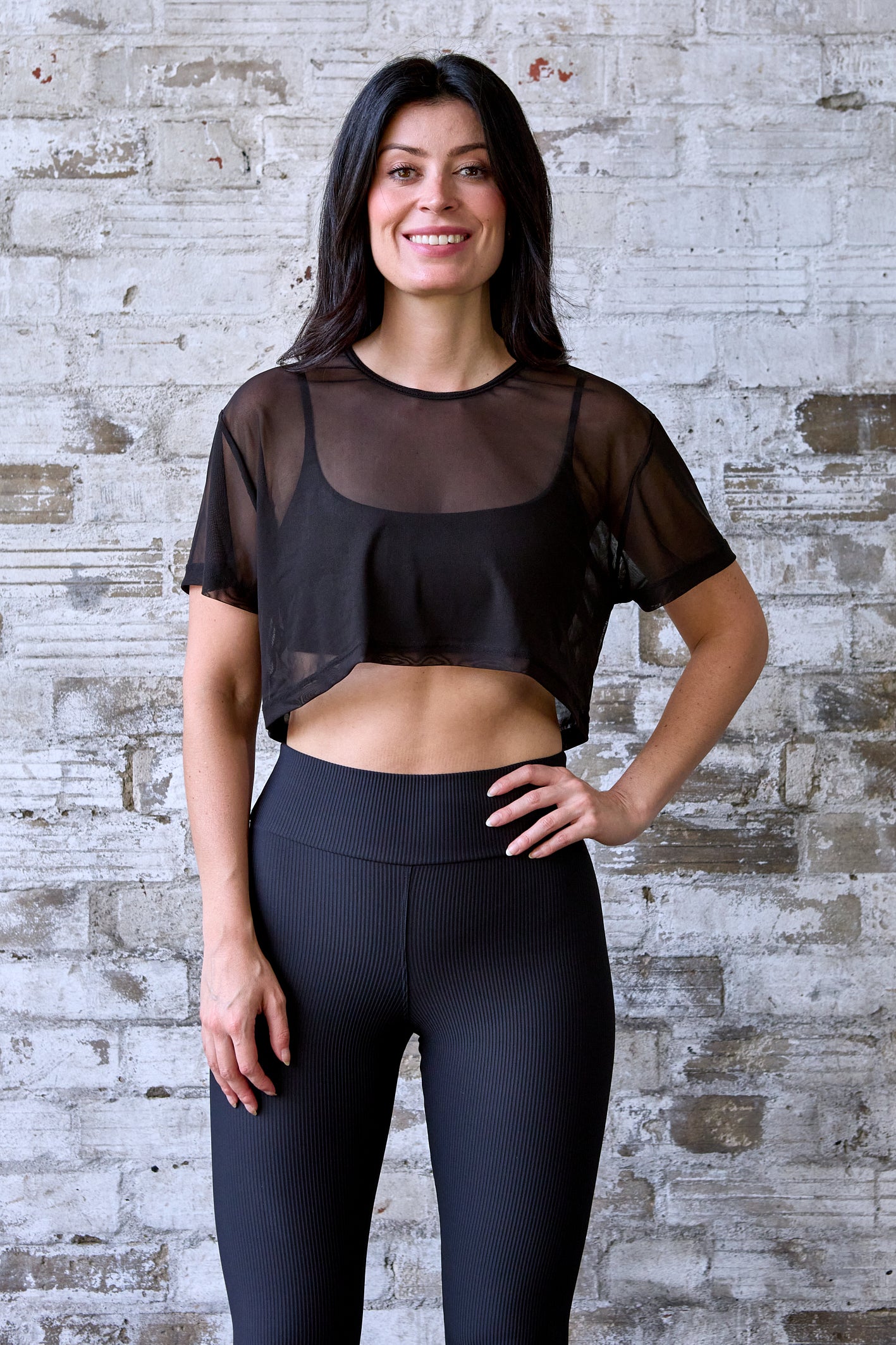 Tüll Crop Top