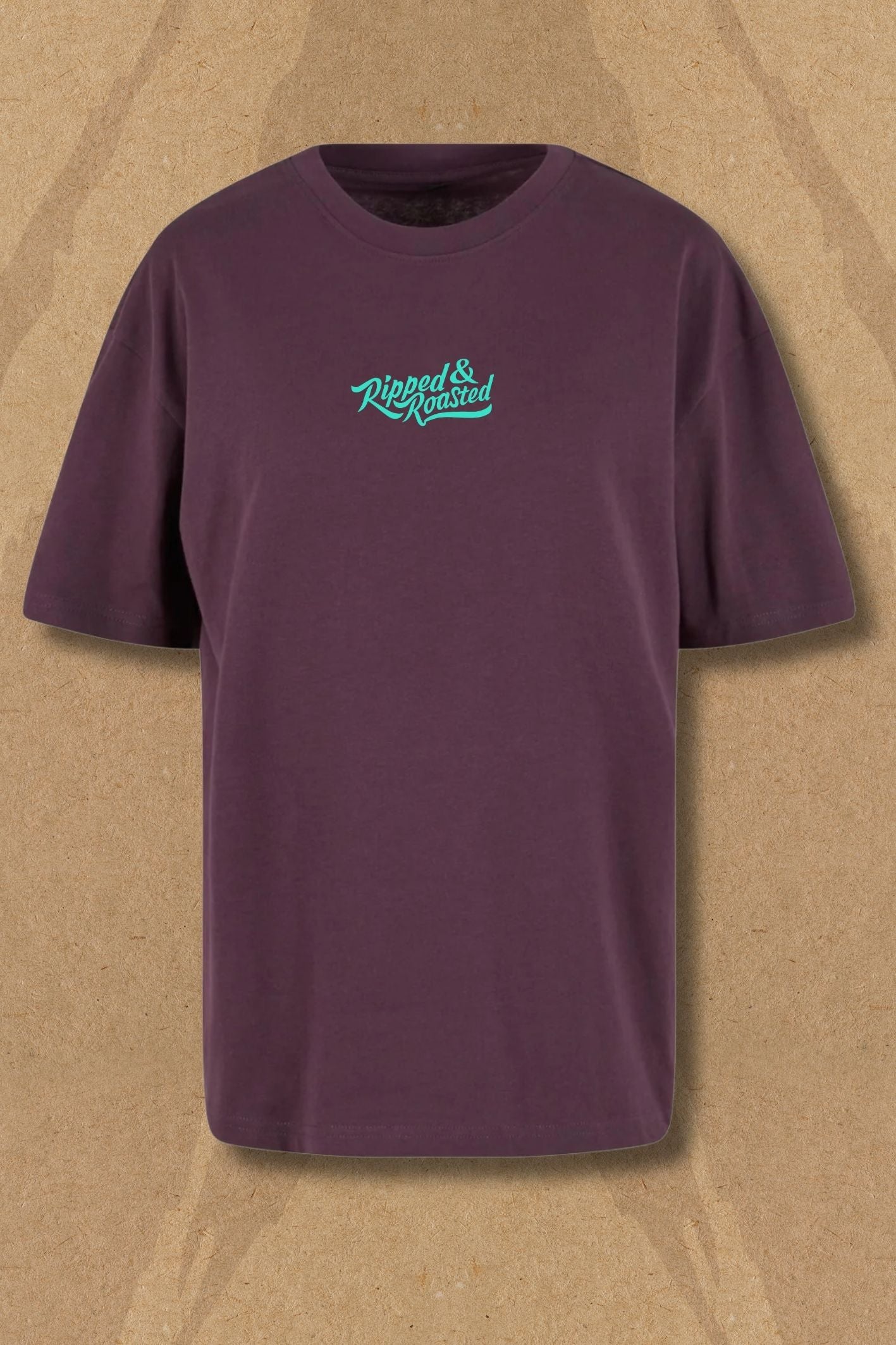 Dead LiftBear Oversized Tee - Plum Purple