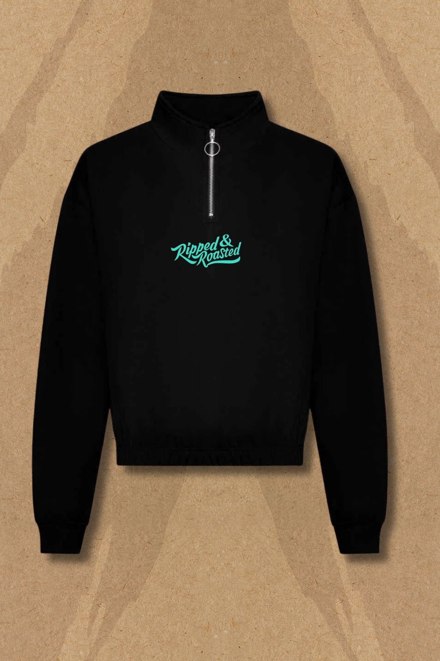 Dead Liftbear Cropped Zip Sweat