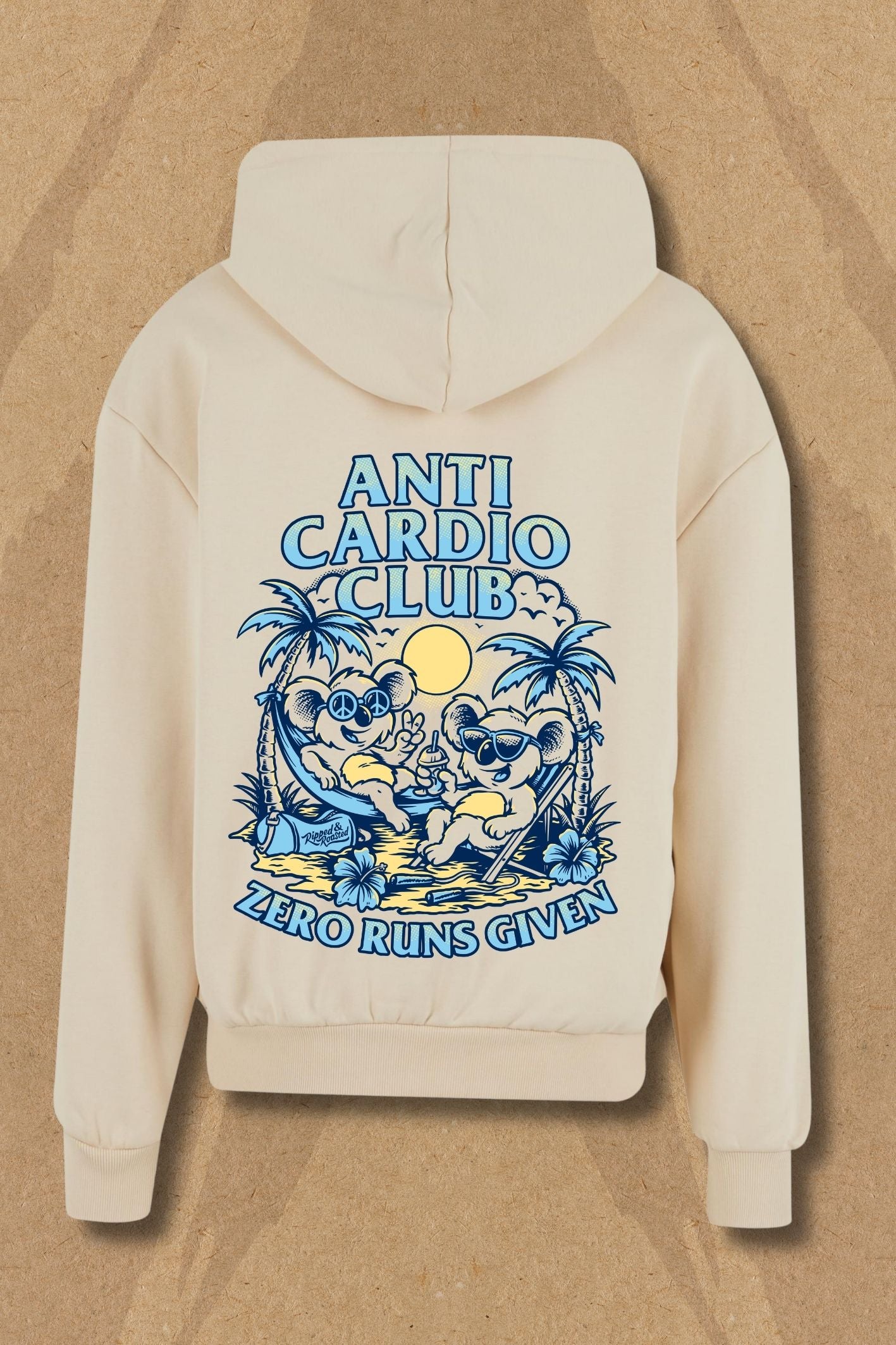 Anti Cardio Club Hoodie - Sand
