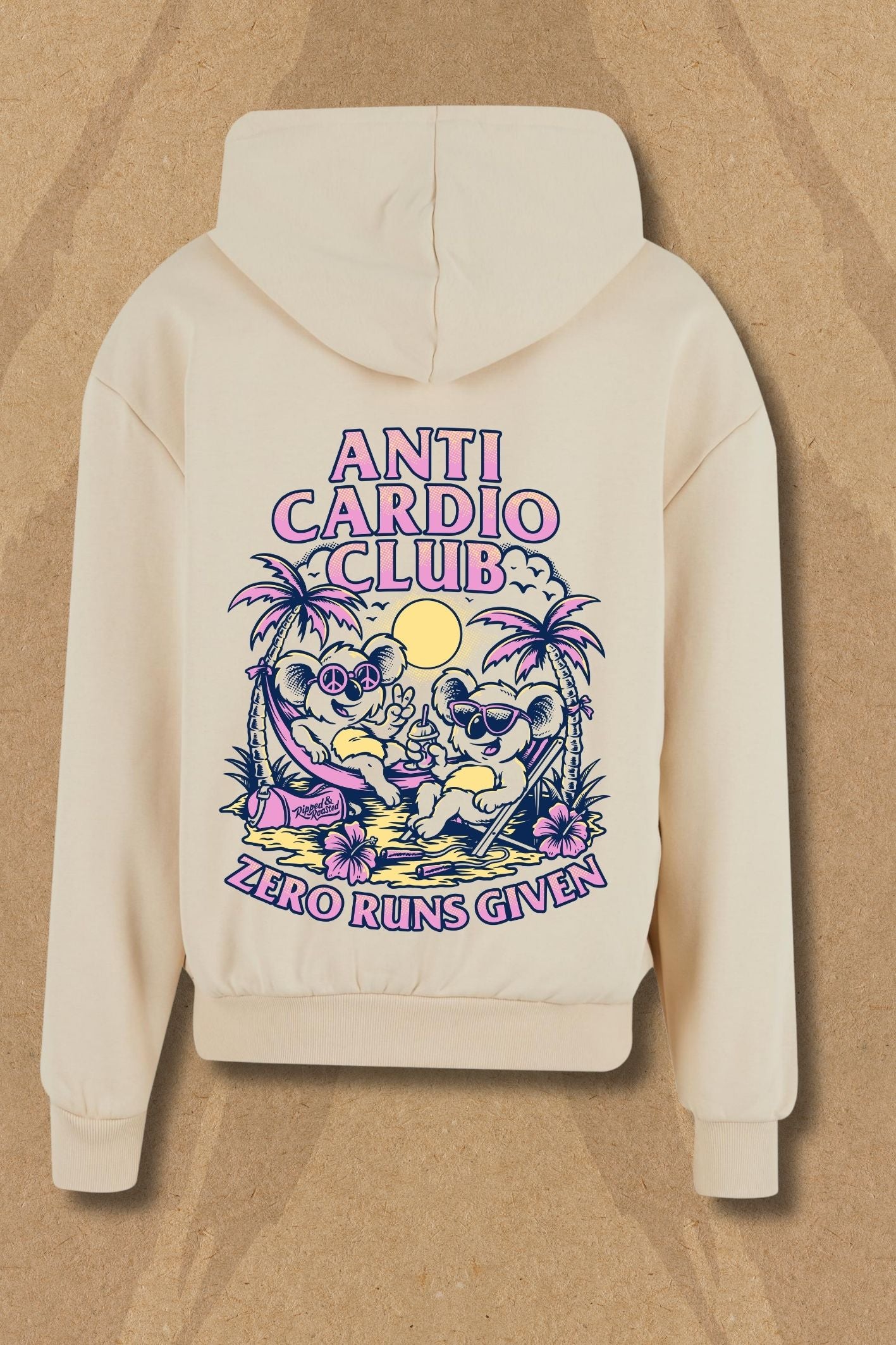 Anti Cardio Club Hoodie - Sand