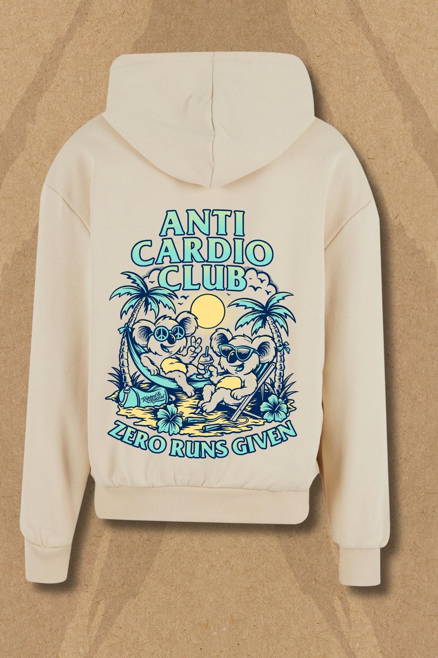 Anti Cardio Club Hoodie - Sand