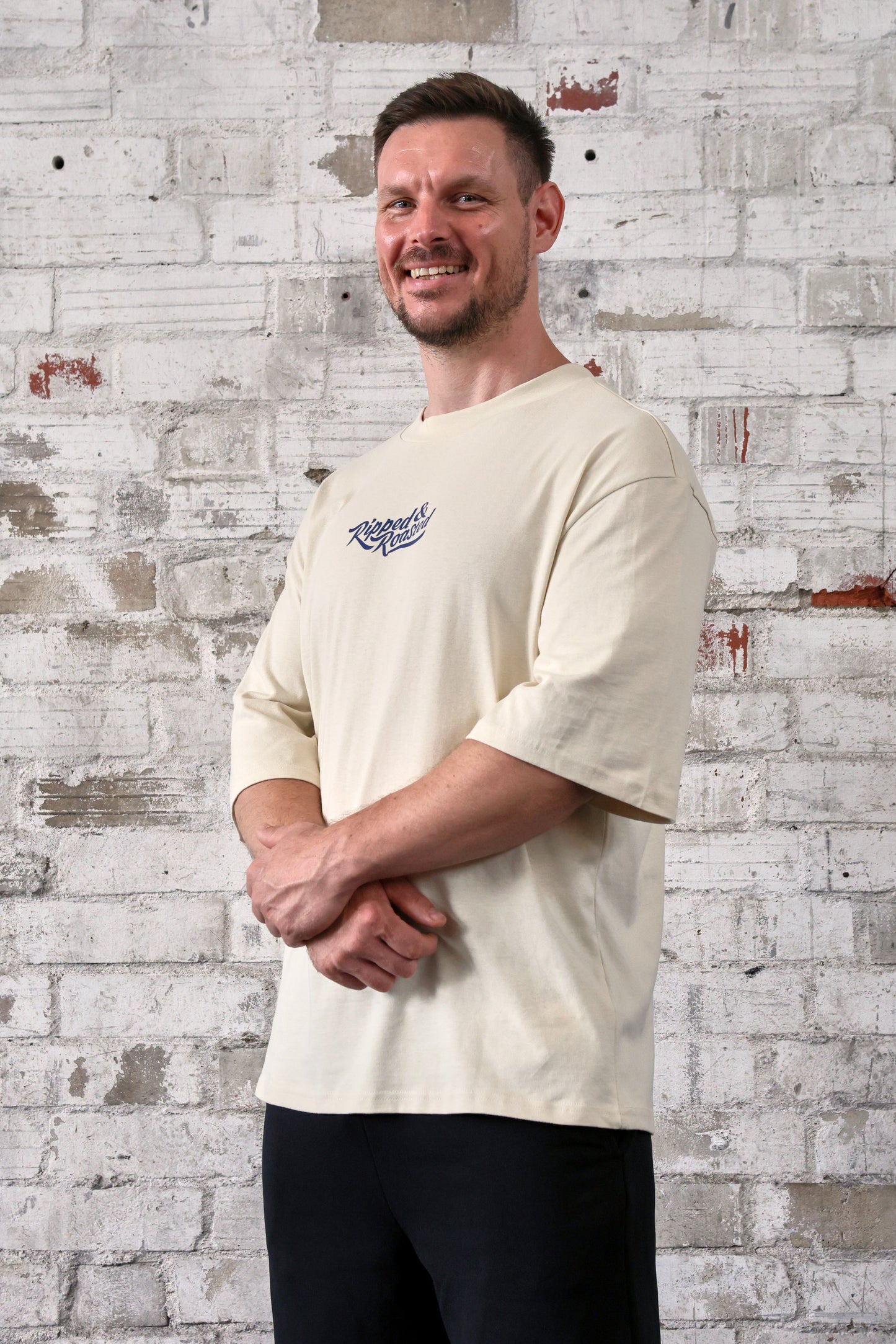 ANTI CARDIO CLUB Oversized Sleeve Shirt Stone