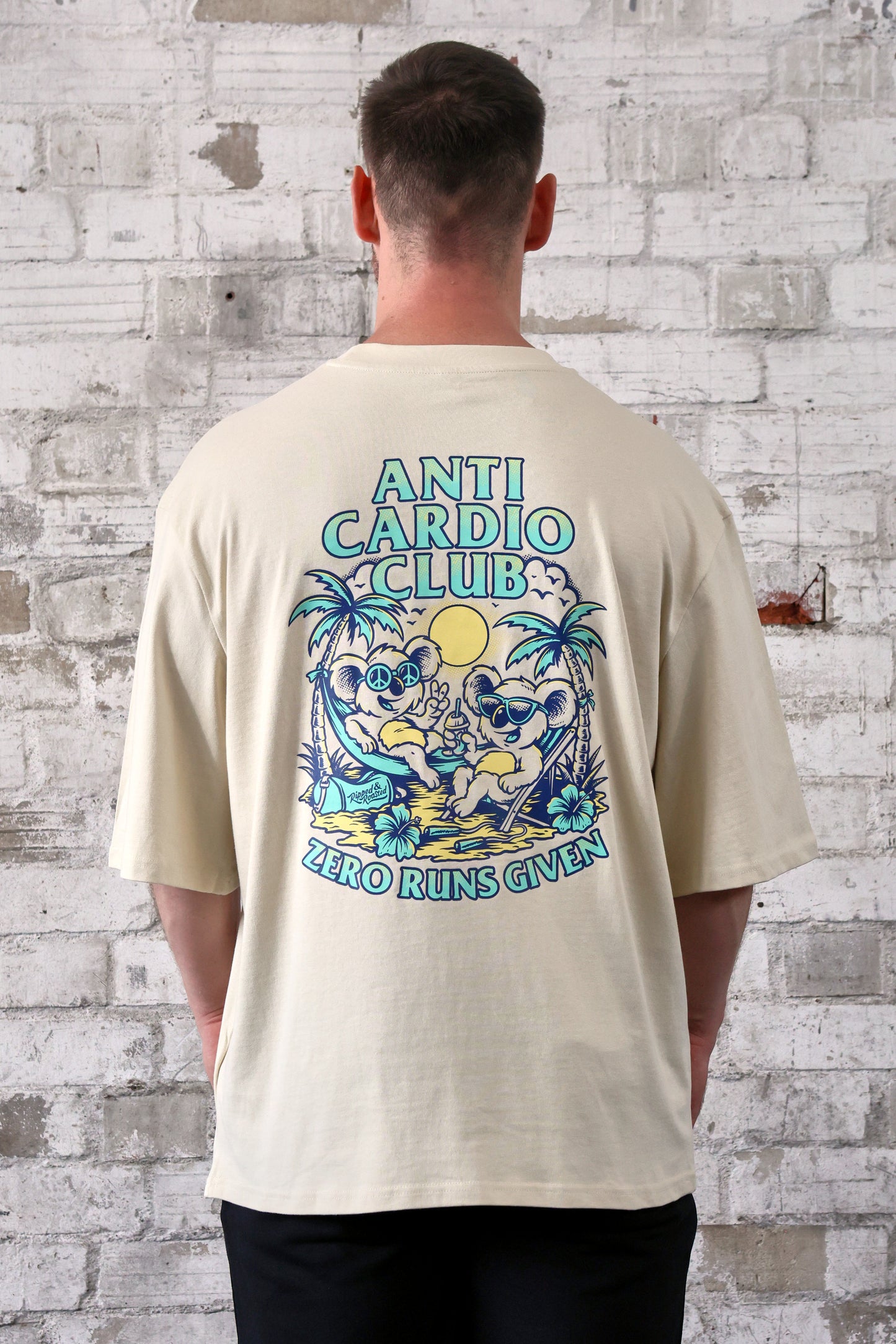 ANTI CARDIO CLUB Oversized Sleeve Shirt Stone