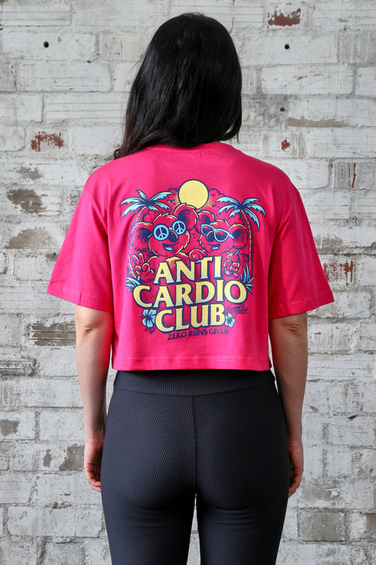 ANTI CARDIO CLUB Crop Top Pink
