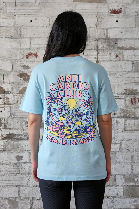 ANTI CARDIO CLUB Ladies Everyday Shirt Azurblau