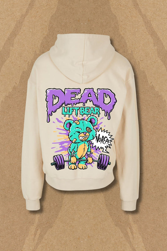 Ultra Heavy Dead Lift Bear Hoodie - Sand