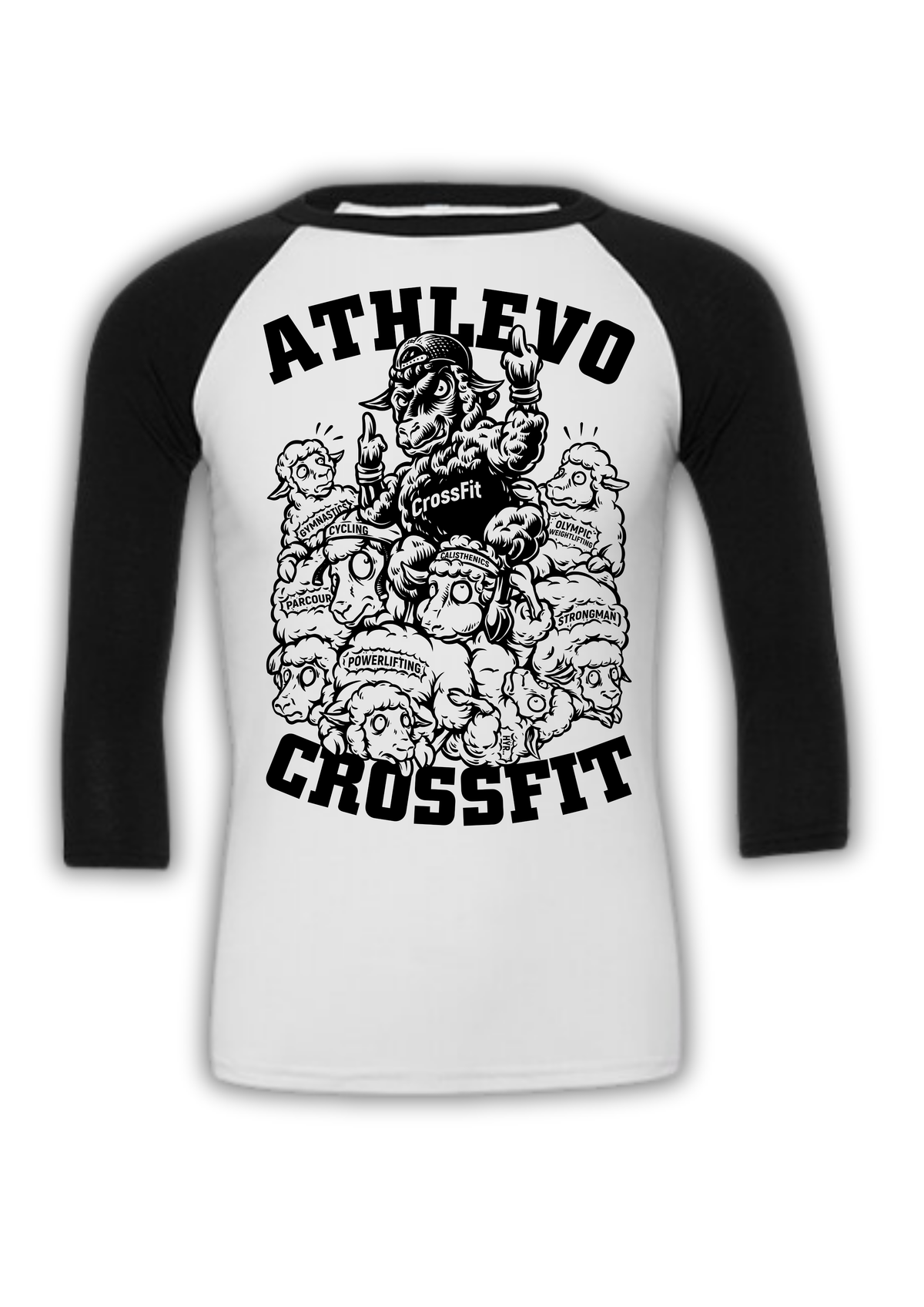 ATHLEVO CROSSFIT – MAD SHEEP BASEBALL SHIRT 🐑