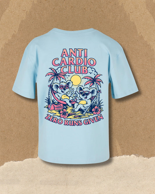 ANTI CARDIO CLUB Ladies Everyday Shirt Azurblau