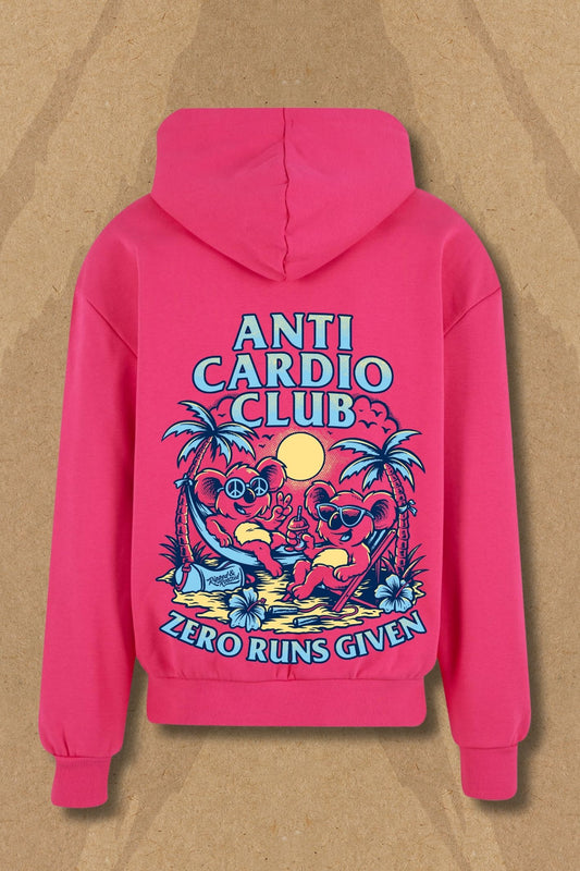 Anti Cardio Club Hoodie - Pink