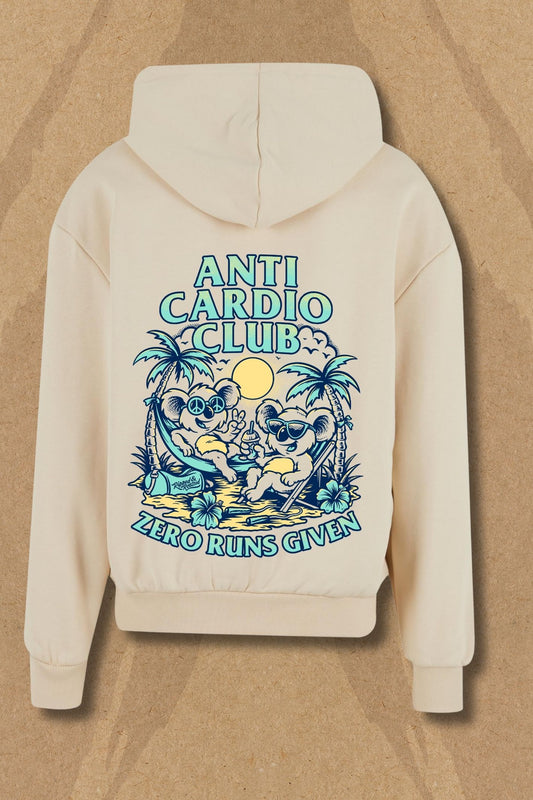 Anti Cardio Club Hoodie  - Sand